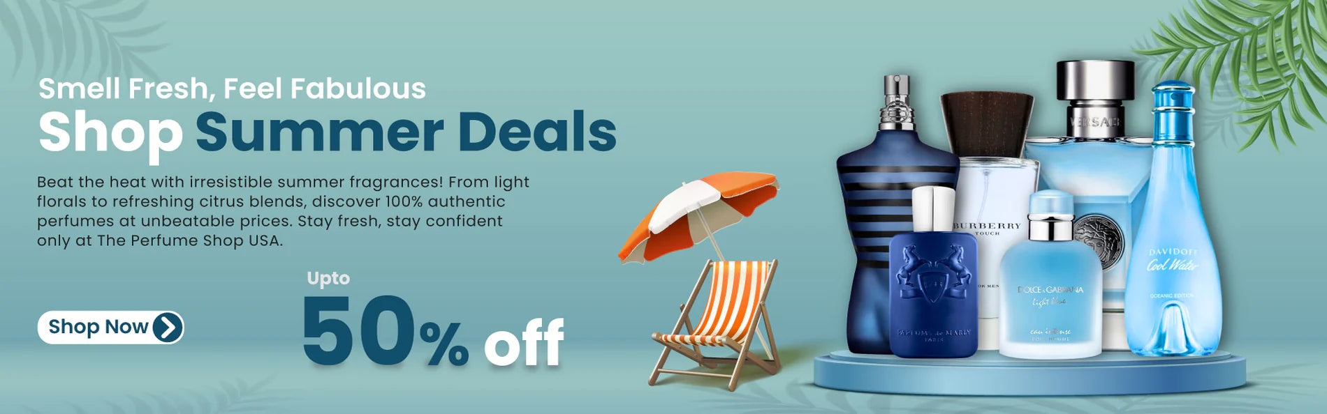Summer Deals upto 50% discount on perfumes & colognes | Free delivery USA