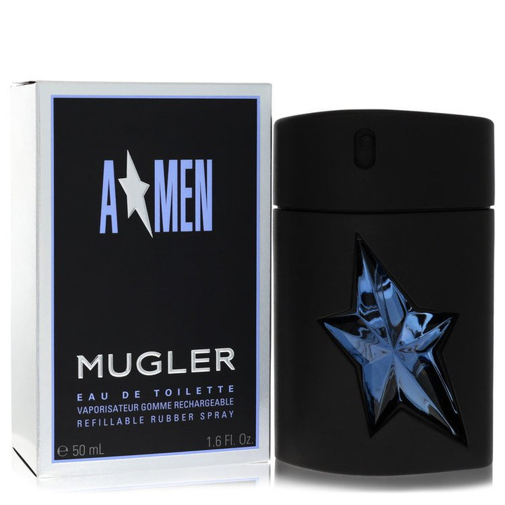 Angel-by-Thierry-Mugler-For-Men-Eau-De-Toilette-Spray-Refillable-(Rubber-Flask)-1.7-oz