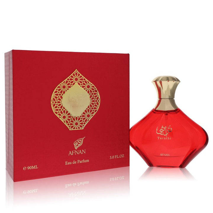 Afnan Turathi Red by Afnan For Women Eau De Parfum Spray 3 oz