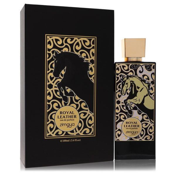 Afnan Zimaya Royal Leather by Afnan For Men Eau De Parfum Spray (Unisex) 3.4 oz