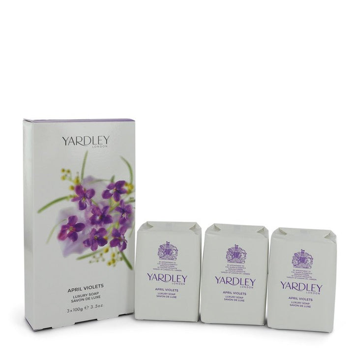 April-Violets-by-Yardley-London-For-Women-3-x-3.5-oz-Soap-3.5-oz-