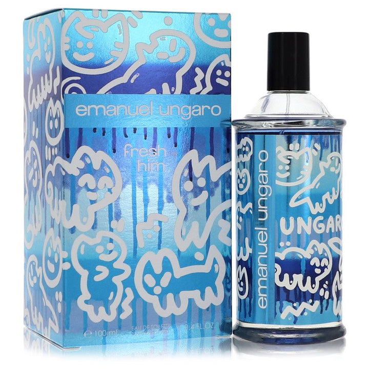 Emanuel Ungaro Fresh For Him by Ungaro For Men Eau De Toilette Spray 3.4 oz