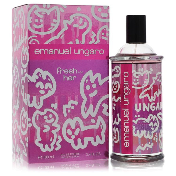 Emanuel Ungaro Fresh For Her by Ungaro For Women Eau De Toilette Spray 3.4 oz