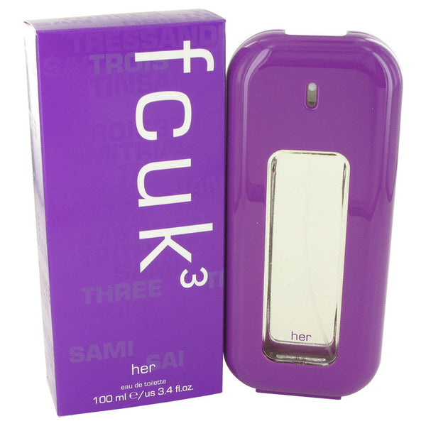 Fcuk 3 by French Connection For Women Eau De Toilette Spray 3.4 oz