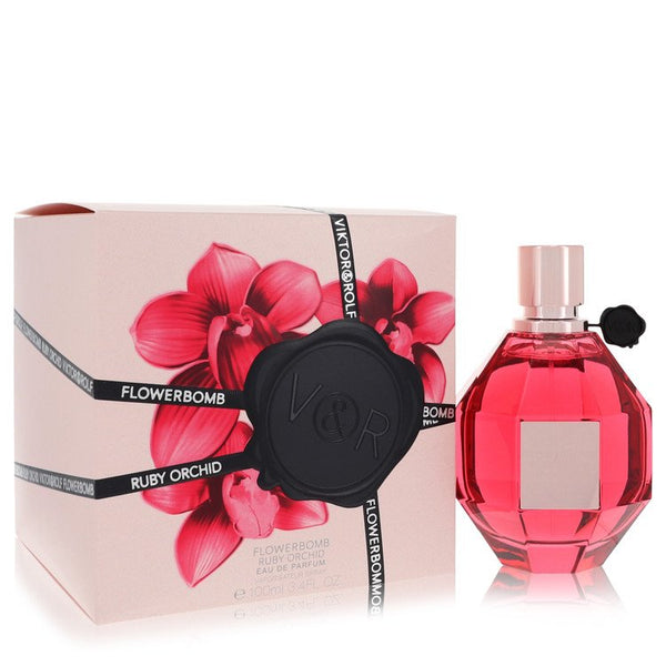 Flowerbomb Ruby Orchid by Viktor & Rolf For Women Eau De Parfum Spray 3.4 oz