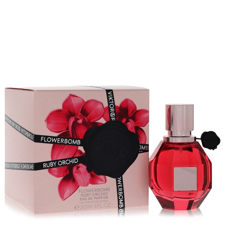 Flowerbomb Ruby Orchid by Viktor & Rolf For Women Eau De Parfum Spray 1 oz