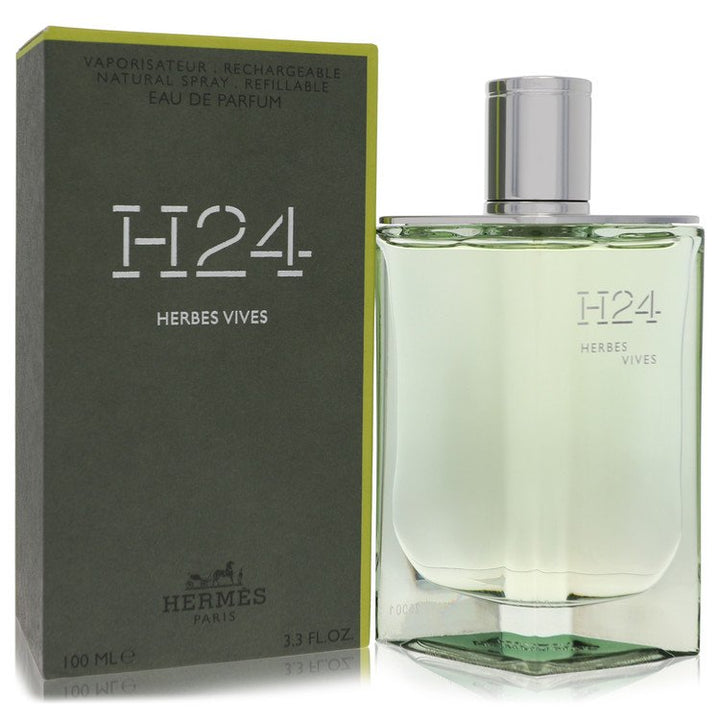 Hermes H24 Herbes Vives by Hermes For Men Eau De Parfum Refillable Spray 3.4 oz