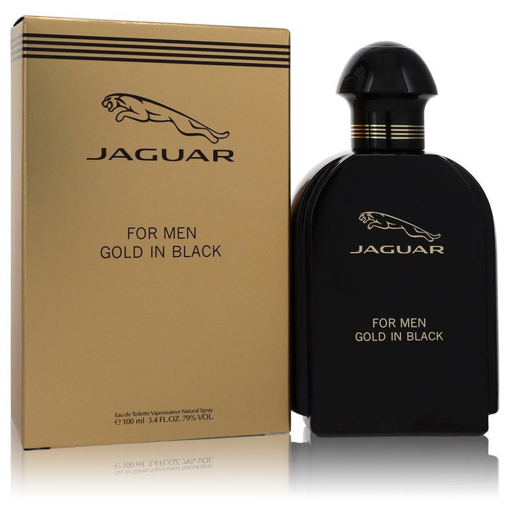 Jaguar Gold In Black by Jaguar For Men Eau De Toilette Spray 3.4 oz