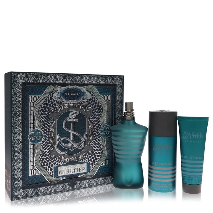 Jean Paul Gaultier by Jean Paul Gaultier For Men Gift Set -- 4.2 oz Eau De Toilette Spray + 5.1 oz Deodorant Spray + 2.5 oz Shower Gel