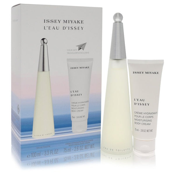 L'EAU-D'ISSEY-(issey-Miyake)-by-Issey-Miyake-For-Women Gift Set  3.3 oz Eau DeToilette Spray + 2.6 oz Body Cream 