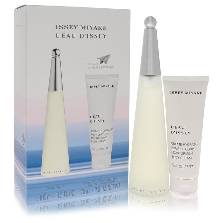 L'EAU-D'ISSEY-(issey-Miyake)-by-Issey-Miyake-For-Women Gift Set  3.3 oz Eau DeToilette Spray + 2.6 oz Body Cream 