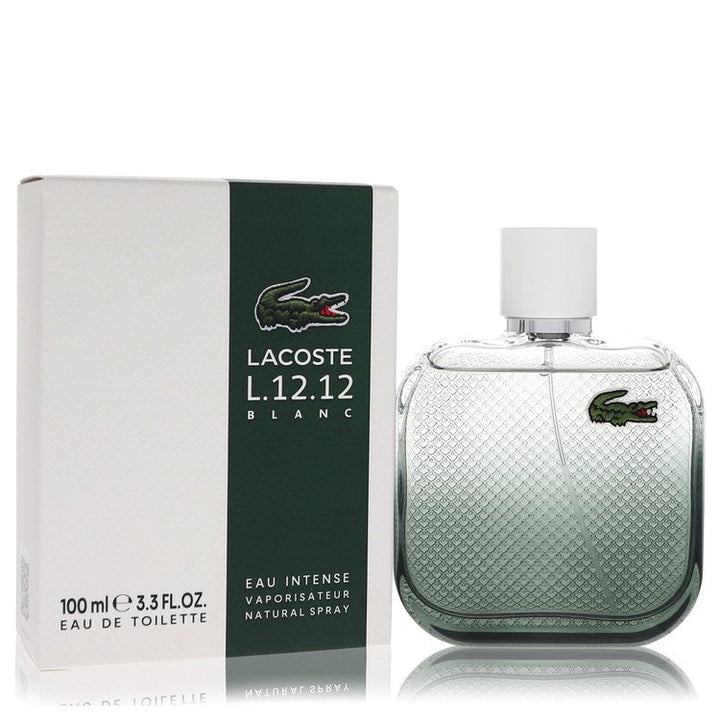 Lacoste Eau De Lacoste L.12.12 Blanc Eau Intense by Lacoste For Men Eau De Toilette Spray 3.3 oz