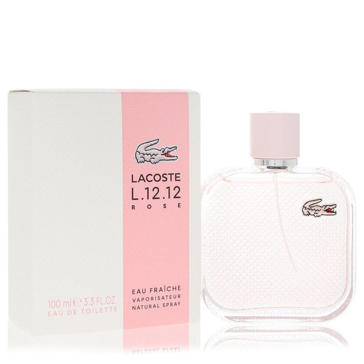 Lacoste Eau De Lacoste L.12.12 Rose Eau Fraiche by Lacoste For Women Eau De Toilette Spray 3.3 oz