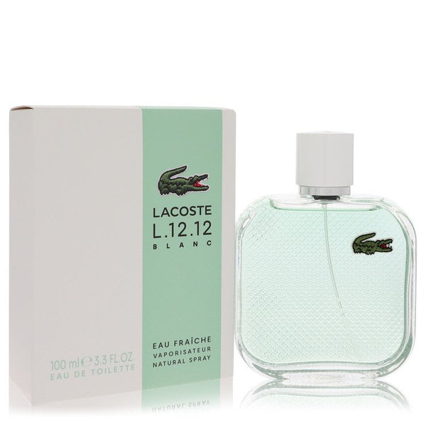 Lacoste Eau De Lacoste L.12.12 Blanc Eau Fraichie by Lacoste For Men Eau De Toilette Spray 3.4 oz