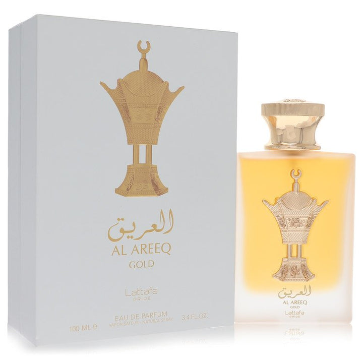 Lattafa Al Areeq Gold by Lattafa For Men Eau De Parfum Spray (Unisex) 3.4 oz