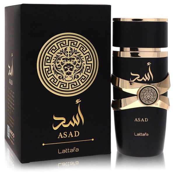 Lattafa Asad by Lattafa For Women Eau De Parfum Spray (Unisex) 3.4 oz