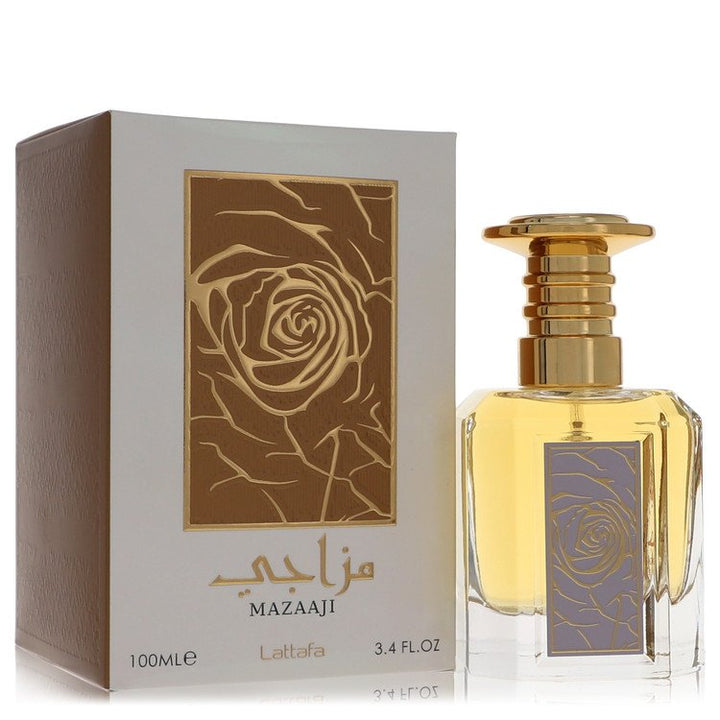 Lattafa Mazaaji by Lattafa For Women Eau De Parfum Spray (Unisex) 3.4 oz