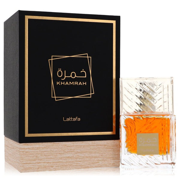 Lattafa Khamrah by Lattafa For Men Eau De Parfum Spray (Unisex) 3.4 oz