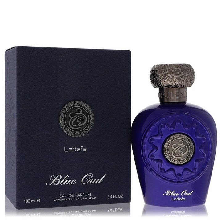 Lattafa Blue Oud by Lattafa For Men Eau De Parfum Spray (Unisex) 3.4 oz