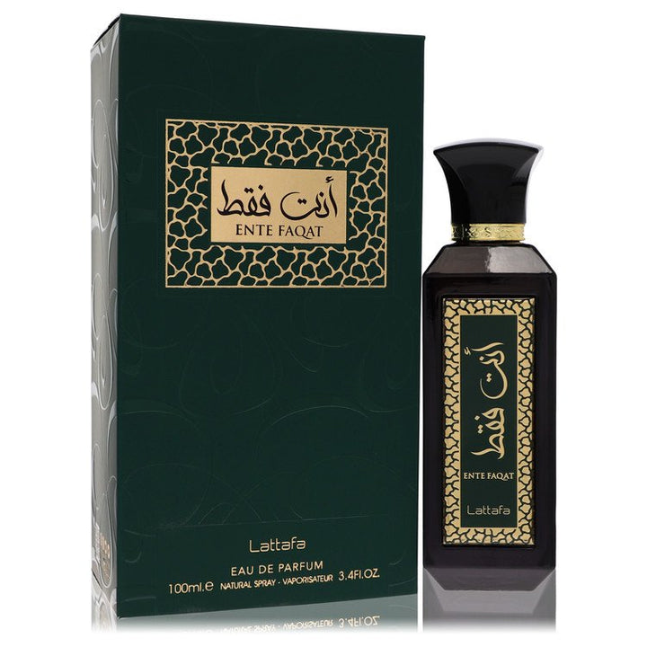 Lattafa Ente Faqat by Lattafa For Men Eau De Parfum Spray (Unisex) 3.4 oz