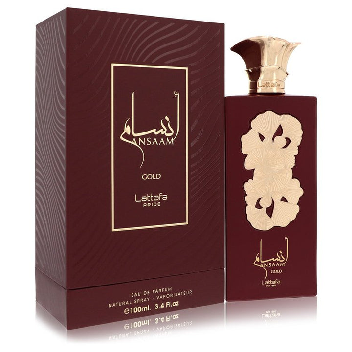 Lattafa Pride Ansaam Gold by Lattafa For Women Eau De Parfum Spray (Unisex) 3.4 oz