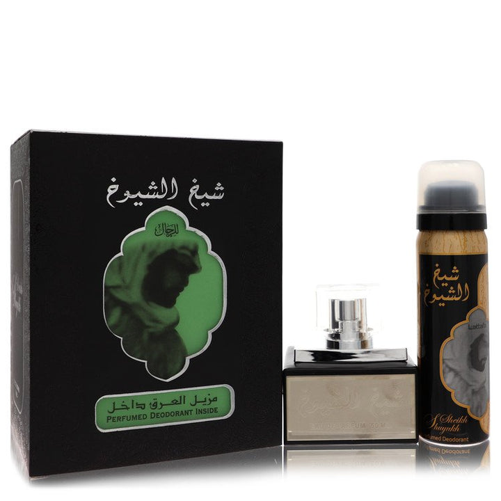 Lattfa Sheikh Al Shuyukh by Lattafa For Men Eau De Parfum Spray With  1.7 oz Deodorant Spray 1.7 oz