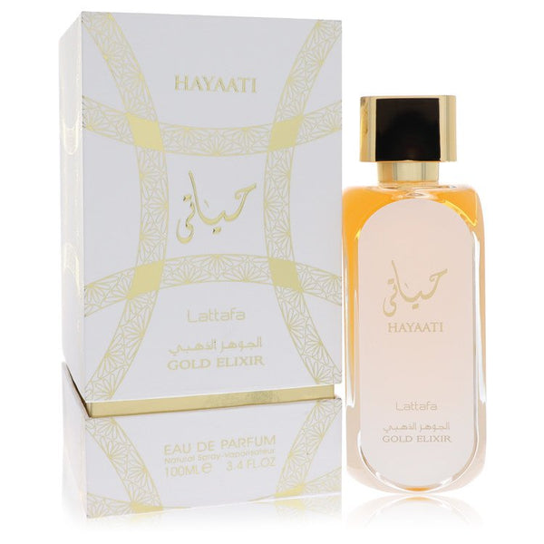 Lattafa Hayaati Gold Elixir by Lattafa For Women Eau De Parfum Spray (Unisex) 3.4 oz