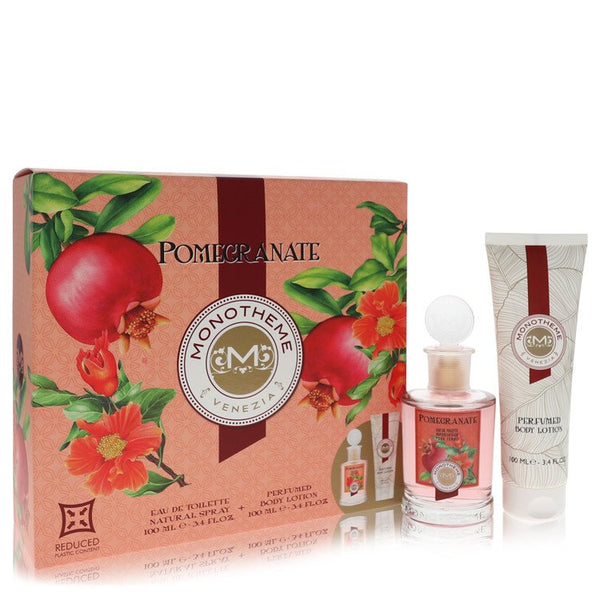 Monotheme-Pomegranate-by-Monotheme-For-Women Gift Set  3.4 oz Eau De Toilette Spray + 3.4 oz Body Lotion 