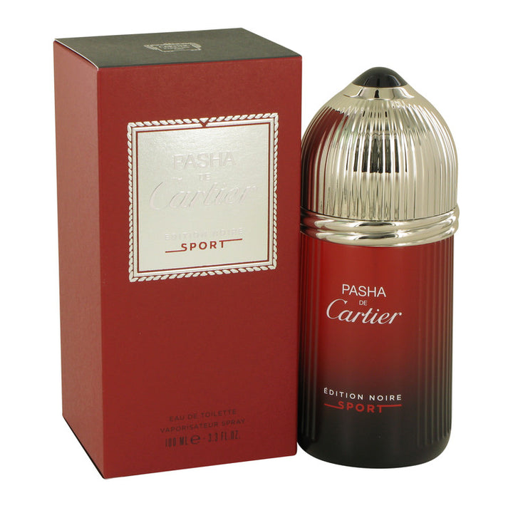 Pasha De Cartier Noire Sport by Cartier For Men Eau De Toilette Spray 3.3 oz