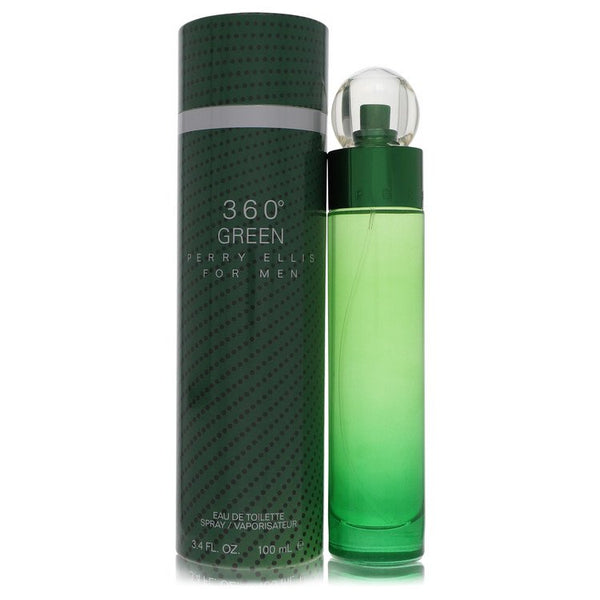 Perry Ellis 360 Green by Perry Ellis For Men Eau De Toilette Spray 3.4 oz