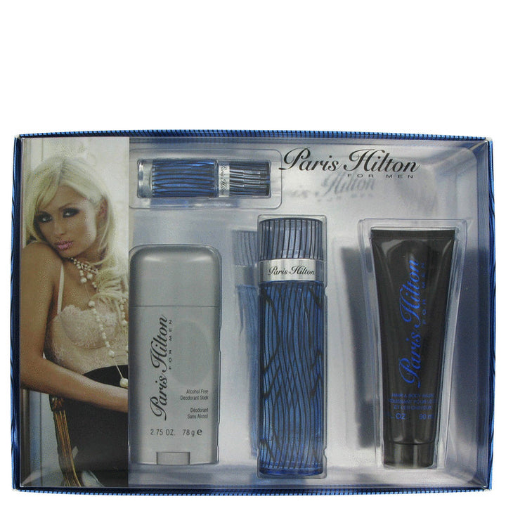 Paris-Hilton-by-Paris-Hilton-For-Men-Gift-Set----3.4-oz--Eau-De-Toilette-Spray-+-3-oz-Body-Wash-+-2.75-oz-Deodorant-Stick-+-.25-Mini-EDT-Spray