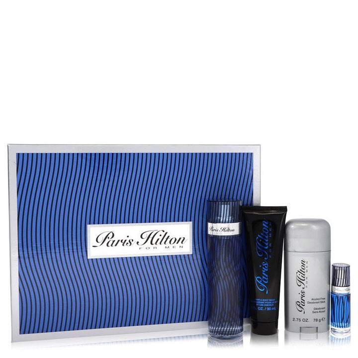 Paris-Hilton-by-Paris-Hilton-For-Men Gift Set  3.4 oz  Eau De Toilette Spray + 3 oz Body Wash + 2.75 oz Deodorant Stick + .25 Mini EDT Spray 