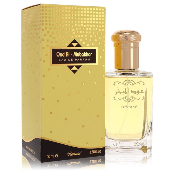 Rasasi Oud Al Mubakhar by Rasasi For Women Eau De Parfum Spray (Unisex) 3.3 oz