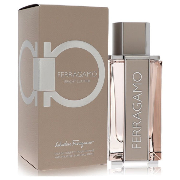 Salvatore Ferragamo Bright Leather by Salvatore Ferragamo For Men Eau De Toilette Spray 3.4 oz