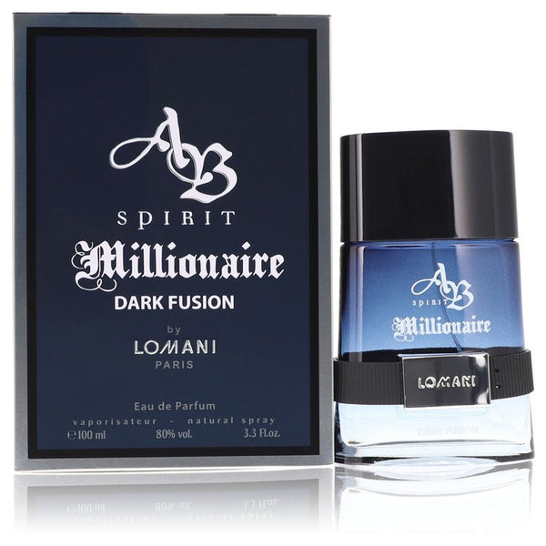 Spirit Millionaire Dark Fusion by Lomani For Men Eau De Parfum Spray 3.3 oz