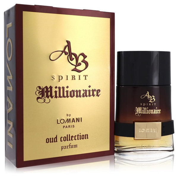 Spirit Millionaire Oud Collection by Lomani For Men Eau De Parfum Spray 3.3 oz