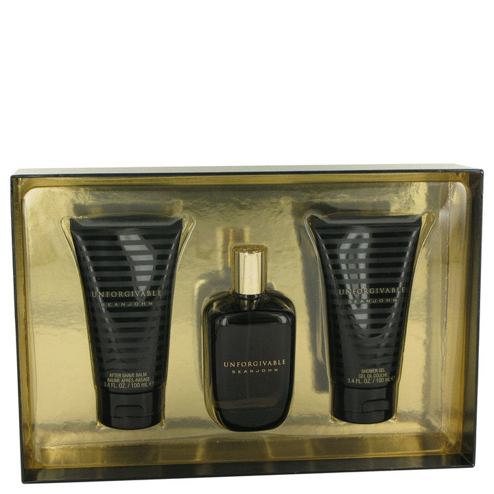 Unforgivable-by-Sean-John-For-Men-Gift-Set----4.2-oz-Eau-De-Toilette-Spray-+-3.4-oz-Shower-Gel-+-3.4-oz-After-Shave-Balm