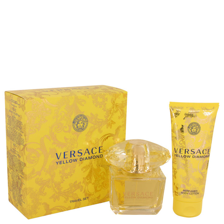 versace-yellow-diamond-by-versace-for-women Gift Set -- 3 oz Eau De Toilette Spray + 3.4 oz Body lotion