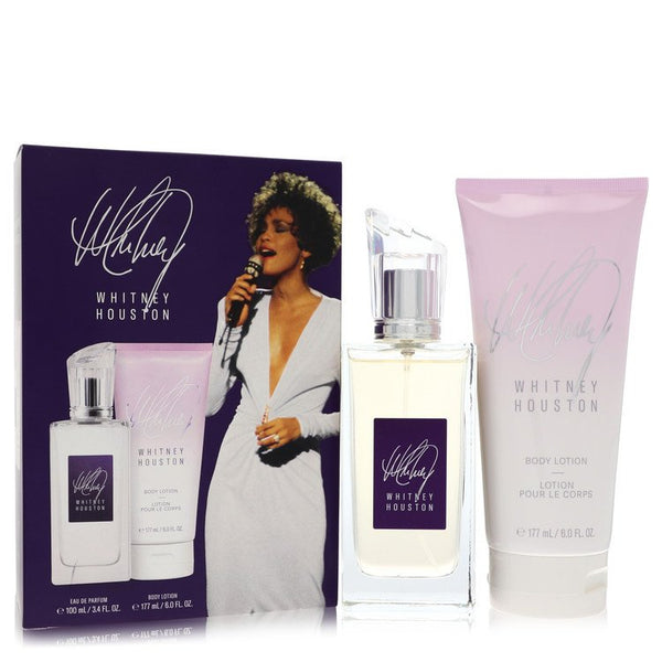 Whitney Houston by Whitney Houston For Women Gift Set -- 3.4 oz Eau De Parfum Spray + 6 oz Body Lotion