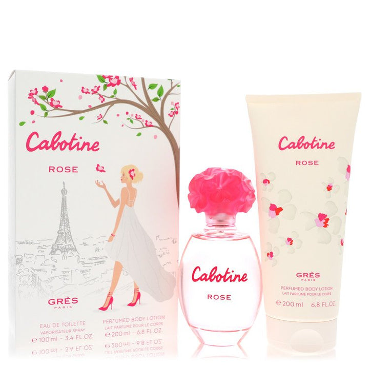 Cabotine-Rose-by-Parfums-Gres-For-Women-Gift-Set----3.4-oz-Eau-De-Toilette-Spray-+-6.7-oz-Body-Lotion