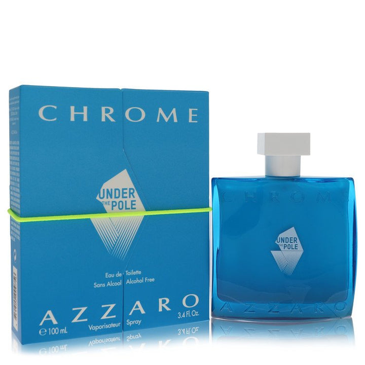 Chrome Under The Pole by Azzaro For Men Eau De Toilette Spray (Alcohol Free) 3.4 oz