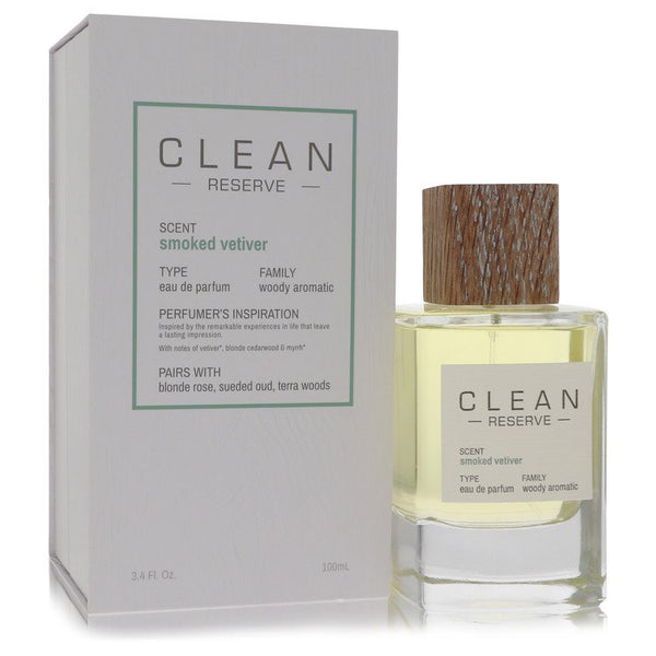 Clean Smoked Vetiver by Clean For Women Eau De Parfum Spray 3.4 oz