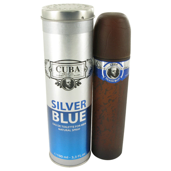 Cuba Silver Blue by Fragluxe For Men Eau De Toilette Spray 3.3 oz