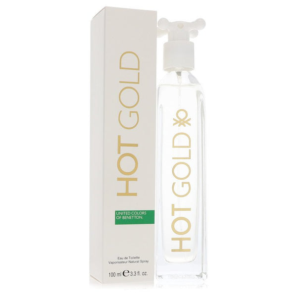 Hot-Gold-by-Benetton-For-Women-Eau-De-Toilette-Spray-3.3-oz