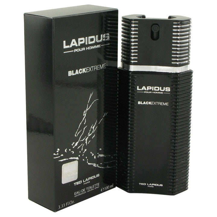 Lapidus Black Extreme by Ted Lapidus For Men Eau De Toilette Spray 3.4 oz