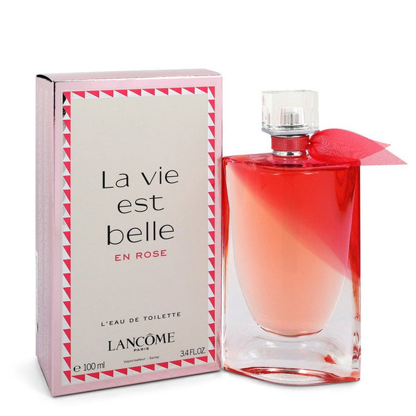 La Vie Est Belle En Rose by Lancome For Women L'eau De Toilette Spray 3.4 oz