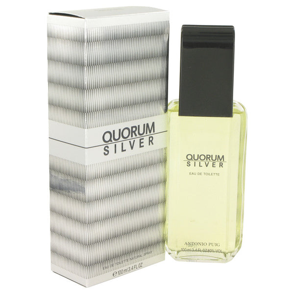 Quorum Silver by Puig For Men Eau De Toilette Spray 3.4 oz