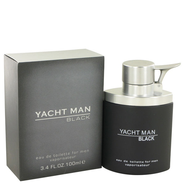 Yacht Man Black by Myrurgia For Men Eau De Toilette Spray 3.4 oz