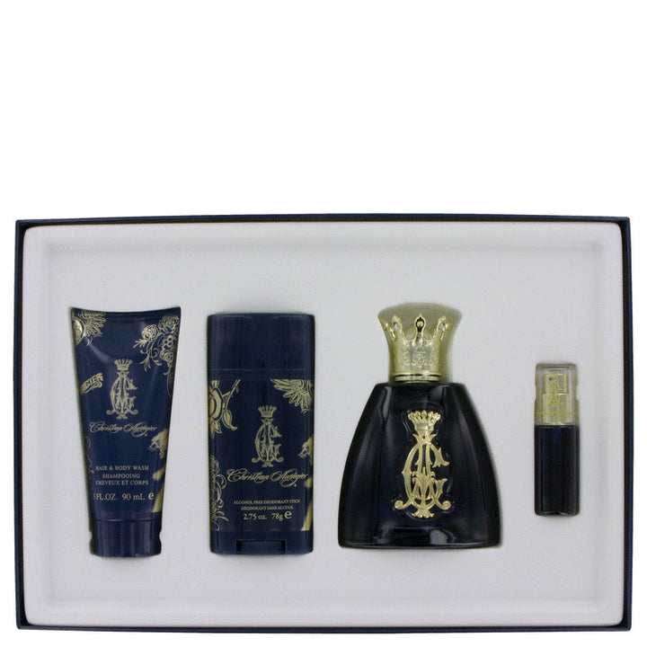 Christian Audigier by Christian Audigier For Gift Set -- 3.4 oz Eau De Toilette Spray + .25 oz MIN EDT + 3 oz Body Wash + 2.75 Deodorant Stick