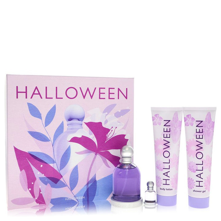 Halloween by Jesus Del Pozo For Gift Set -- 3.4 oz Eau De Toilette Spray + 5 oz Body Lotion + 5 oz Shower Gel + .15 oz Mini EDT